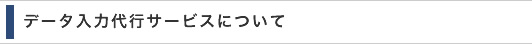 データ入力代行サービスについて